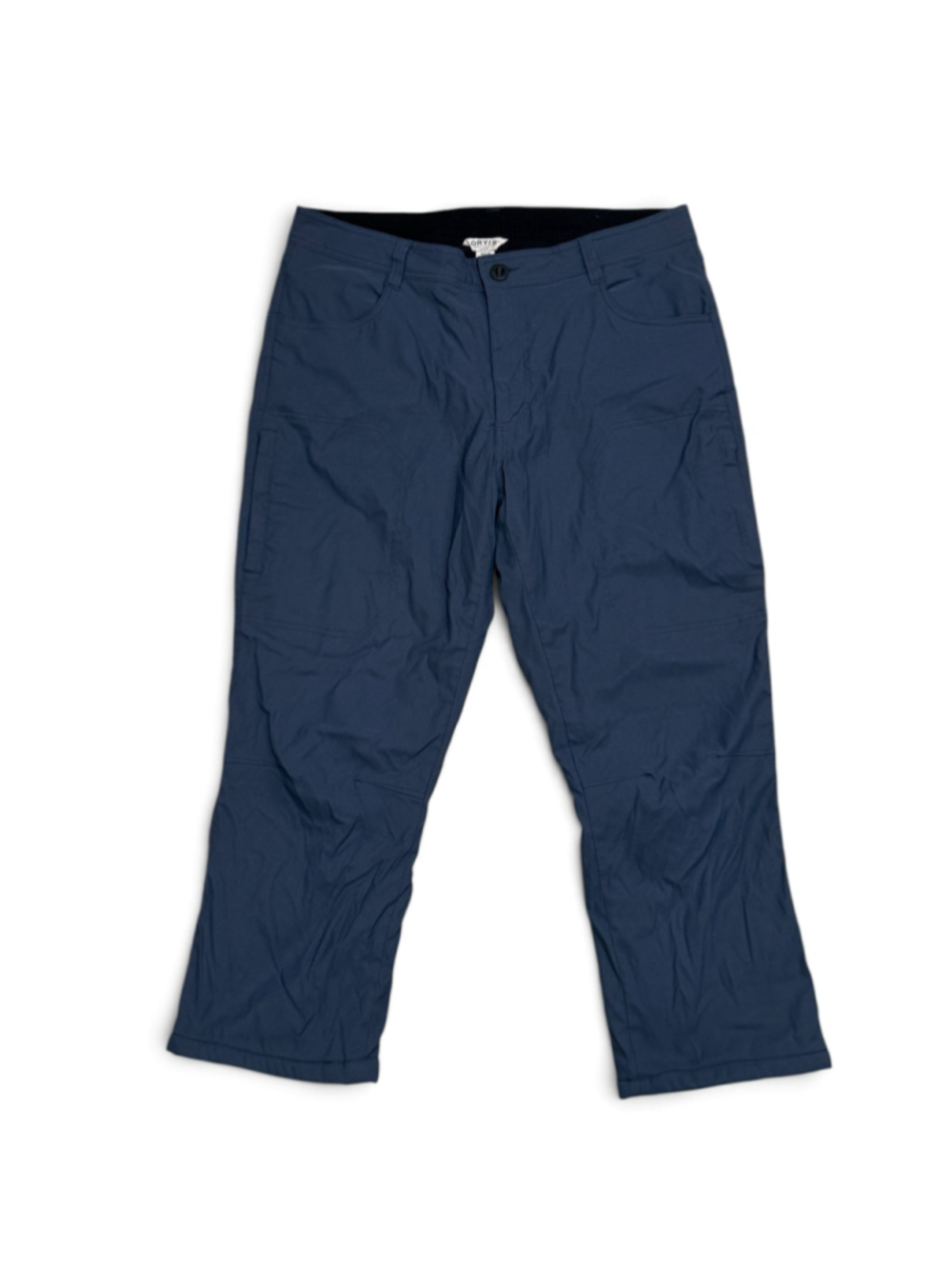 Orvis Mens Fleece Lined Pants Navy Blue Nylon Stretch Outdoor Hiking Sz 36x29 - Picture 2 of 8